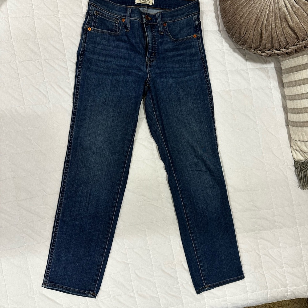 Madewell Mid-Rise Stovepipe Jeans in Leman Wash: TENCEL Denim Edition Size 25
